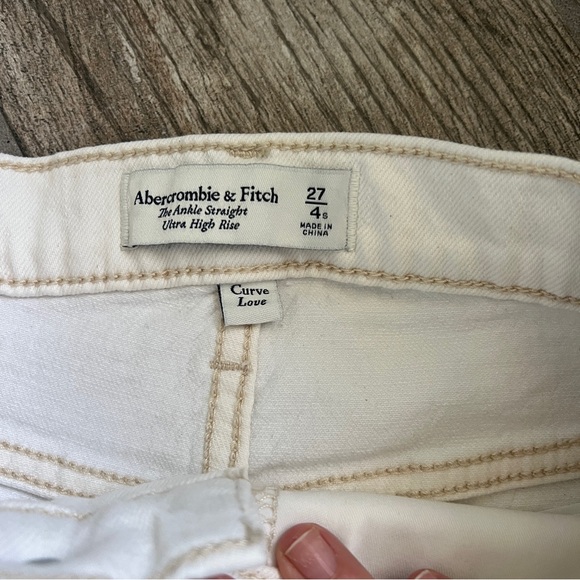 Abercrombie & Fitch Ankle Straight Ultra High Rise, Curve Love, Women’s Size 4 - Picture 2 of 6
